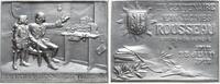 Schweiz-Genf Aluminiumplakette v. A. Jacot-Guillarmod, a.d. 200. Geburtstag von Jean-Jacques Rousseau -