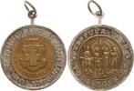 Schweiz Tragbare teilversilberte Bronzemedaille v. Schwerdt, Stuttgart, Concentration des Troupes de la I et II Division -