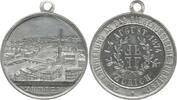 Tragbare Aluminiummedaille 1874 Schweiz-Zürich v. W. Mayer, Stuttgart, auf das eidgenössische Turnfest, Stadtansicht Sehr selten, vorzüglich - St...