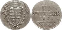 Sachsen-Coburg-Saalfeld, Herzogtum 3 Kreuzer Franz Friedrich Anton, 1800 - 1806, Saalfeld -