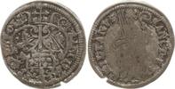 Schilling 1635 Würzburg, Bistum Franz von Hatzfeld, 1631-1642, Variante mit schräggest. Jz. und schmalem Mantel Selten, fast sehr schön, min. SR,...
