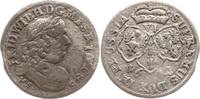 Brandenburg-Preußen 6 Gröscher 1682 HS Friedrich Wilhelm, 1640 - 1688, Königsberg Sehr schön - vorzüglich, min. Prägeschwäche, etwas fleckige Pat...