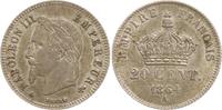 Frankreich, Kaiserreich 20 Centimes Napoleon III., 1852 - 1870, Paris -