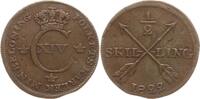 Schweden, Königreich 1/2 Skilling Karl XIV. Johann, 1818 - 1844 -