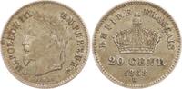 Frankreich, Kaiserreich 20 Centimes Napoleon III., 1852 - 1870, Straßburg -