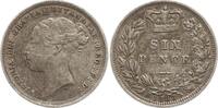 Großbritannien 6 Pence Victoria, 1837 - 1901 -