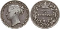 Großbritannien 1 Shilling Victoria, 1837 - 1901, Stempelnummer 51 -
