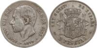 Spanien, Königreich 2 Pesetas Alfonso XII., 1874 - 1885 -
