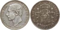 Spanien, Königreich 2 Pesetas Alfonso XII., 1874 - 1885 -