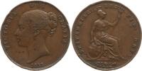 Großbritannien 1 Penny Victoria, 1837 - 1901, Jahreszahl im Stempel geändert (wohl aus 1856) -
