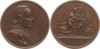 Vatikan Bronzemedaille Clemens XIV., 1769 - 1774, von F- Hamerani, auf die Aussöhnung mit Portugal -