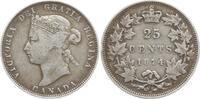Kanada 25 Cents Victoria, 1837 - 1901 -