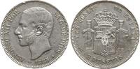 Spanien, Königreich 5 Pesetas Alfonso XII., 1874 - 1885 -