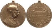 Kaiserreich Österreich Tragbare Bronzemedaille Franz Joseph I., 1848-1916, 50. Regierungsjubiläum -
