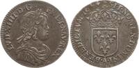 Frankreich, Königreich 1/12 Ecu à la mèche courte Ludwig XIV., 1643 - 1715, Paris, Var.: Rose -