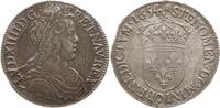 Frankreich, Königreich 1/2 Ecu a la mèche longue Ludwig XIV., 1643 - 1715, Rennes -
