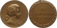 Salzburg, Stadt Bronzemedaille von Tautenhayn, auf den 140. Todestag von Wolfgang Amadeus Mozart -
