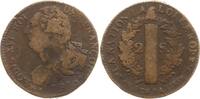 Frankreich, Constitution 2 Sols Paris, Kupfer -