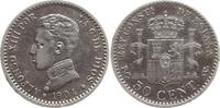Spanien, Königreich 50 Centimos Alfonso XIII., 1886 - 1941, Estrellas 1 - 0 -
