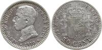 Spanien, Königreich 50 Centimos Alfonso XIII., 1886 - 1941 -