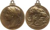 Belgien, Königreich, Brüssel, Stadt Tragbare Bronzemedaille von Witterwulghe, Pax / Löwe reißt Adler, 1914 Sint-Jans-Molenbeek 1919 -