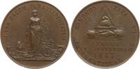 Schweiz-Genf Bronzemedaille Freimauer, Orient de Genéve, auf den internationalen Friedenskongress -