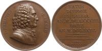 Berühmte Personen - Musiker und Komponisten Bronzemedaille v. Arman, auf den französischen Komponisten Jean Philippe Rameau, 1683 - 1764 -