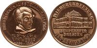 Berühmte Personen - Musiker und Komponisten Bronzemedaille Carl Maria von Weber, Wiedereröffnung Semperoper Dresden, Briefmarkenausstellung -