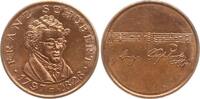 Berühmte Personen - Musiker und Komponisten Miniatur - Bronzemedaille auf den österreichischen Komponisten Franz Schubert, 1797 - 1828 -