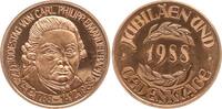 Berühmte Personen - Musiker und Komponisten Miniatur - Bronzemedaille auf den 200. Todestag von Carl Philipp Emanuel Bach, 1685 - 1750 -