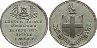 Großbritannien Vergoldete Bronzemedaille William IV., 1830-1837, v. Wyon, auf die Eröffnung der London Bridge -