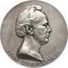 Berühmte Personen - Musiker und Komponisten Große versilberte einseitige Bronzemedaille v. Schwartz, a.d. österr. Dirigenten Felix Weingartner v. Münzberg, 1863-1942 -