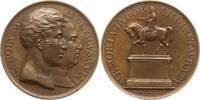 Frankreich, Königreich, Paris, Stadt Bronzemedaille Karl X., 1824-1830, v. Gatteaux, Errichtung Reiterstandbild für Ludwig XIII. -