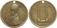Vatikan Messingmedaille Leo XII., 1823 - 1829, ohne Signatur, auf das Jubeljahr, Die Heilige Pforte -
