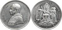 Vatikan Zinnmedaille Leo XIII., 1878 - 1903, auf sein 50. Priesterjubiläum -