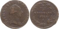 RDR, Haus Habsburg 1/2 Kreuzer Joseph II., 1765 - 1790, Wien -
