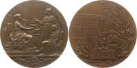 Frankreich, 3. Republik Große Bronzemedaille v. Patey, Auszeichnung der Académie de Medécine, Inst. de Vaccine, Mr. Martin -