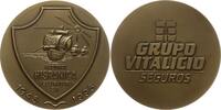 Spanien Bronzemedaille 50 Jahre Versicherung Nacional Hispanica, Grupo Vitalico Seguros, Segelschiff -