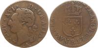 Frankreich, Königreich 1/2 Sol Ludwig XVI., 1774 - 1793, Rouen -