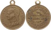 Frankreich, 3. Republik, Stadt Paris Tragbare Bronzemedaille Siège de la ville de Paris -