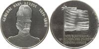 Schweiz - Bern, Stadt Thun Silbermedaille auf den 75. Todestag von General Hans Herzog, 1819 - 1894 -