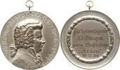 Berühmte Personen - Musiker und Komponisten Tragbare versilberte Bronzemedaille Wolfgang Amadeus Mozart, Prämienmedaille, gewidmet vom Musikcorps Arion -