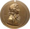 Österreich, Stadt Wien Große einseitige Bronzemedaille v. Scharff, auf die Enthüllung des Mozart - Denkmals in Wien -