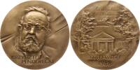 Polen - Krakau Große Bronzemedaille auf den Komponisten und Dirigenten Krzysztof Penderecki, 1933 - 2020 -