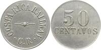 Costa Rica Eisenbahnmarke zu 50 Centavos Railways C.R. -