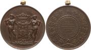 Niederlande, Stadt Antwerpen Große tragbare Bronzemedaille v. Baetes, a.d. Einweihung des Banners der Jungen Liberalen Wache der Docks -