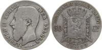 Belgien, Königreich 50 Centimes Leopold II., 1865 - 1909, flämisch -