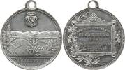 Schweiz - Bern Tragbare Zinnmedaille v. Durussel, auf die Einweihung der Kirchenfeldbrücke über der Aare -