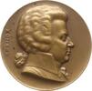 Berühmte Personen - Musiker und Komponisten Große einseitige Bronzemedaille von Hartig, auf den 175. Geburtstag von Wolfgang Amadeus Mozart -