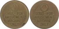 Marken und Jetons Messingmarke Good for Amusement Machine only, Muschel in Kreis (Shell) -